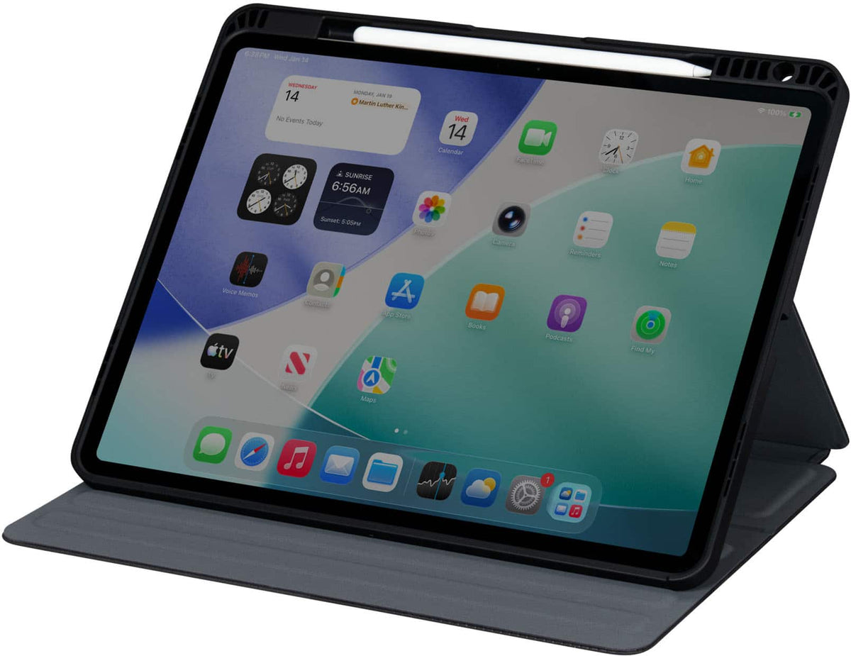 Targus - Click-In Rotating Case for for iPad Air 13"(M4/M3/M2) and iPad Pro 12.9"(6th, 5th, 4th, 3rd gen.) - Black