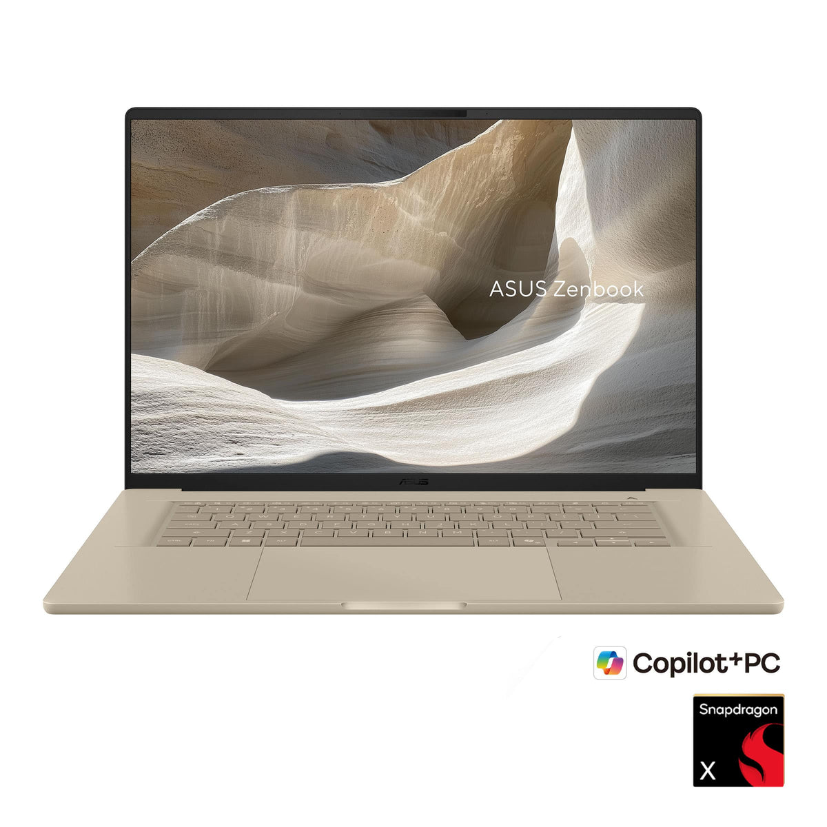 ASUS - Zenbook A16 16" 2K OLED Laptop - Snapdragon X X1 - 32GB RAM - 1TB SSD - Copilot+ PC - Zabriskie Beige