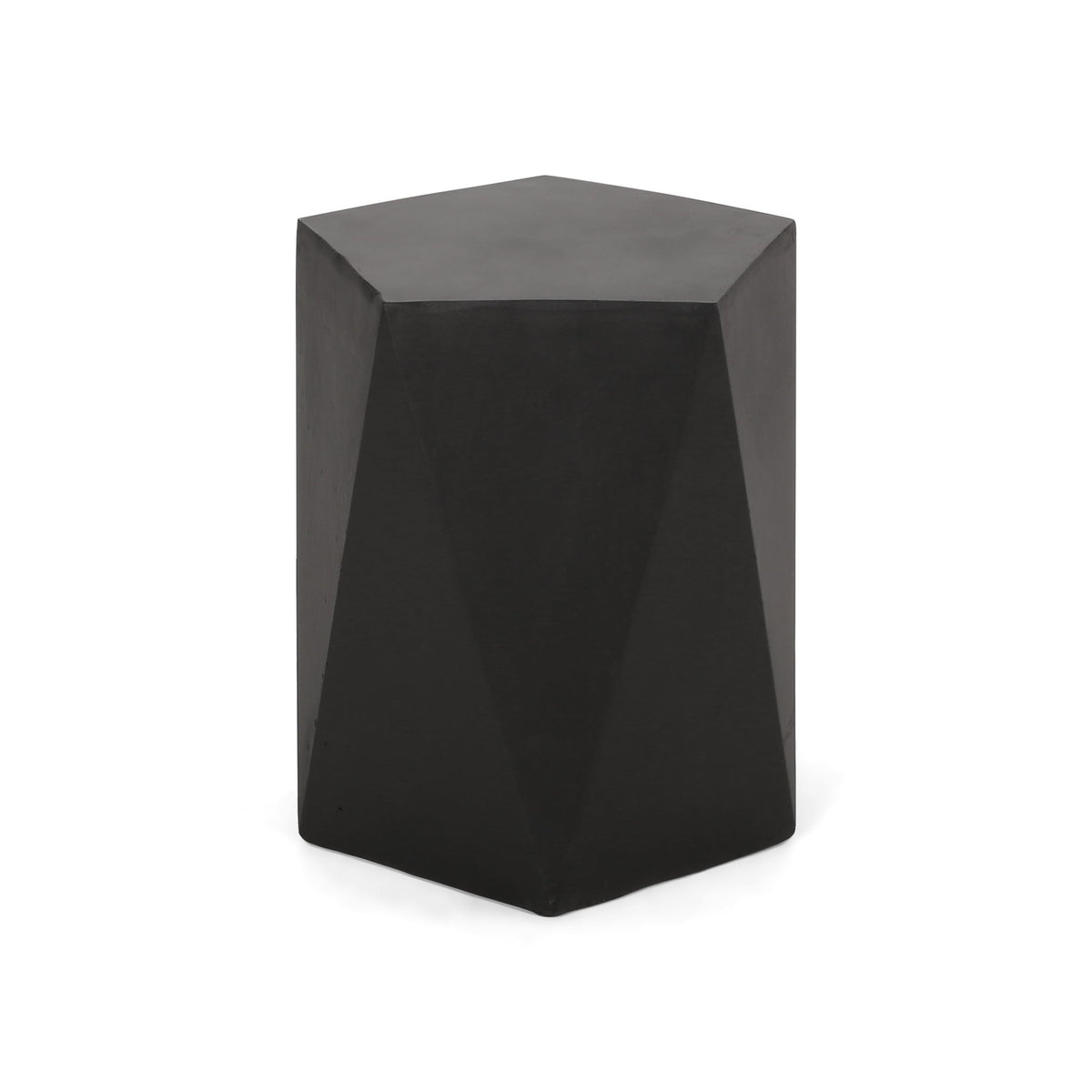 Side Table With Geometric Design