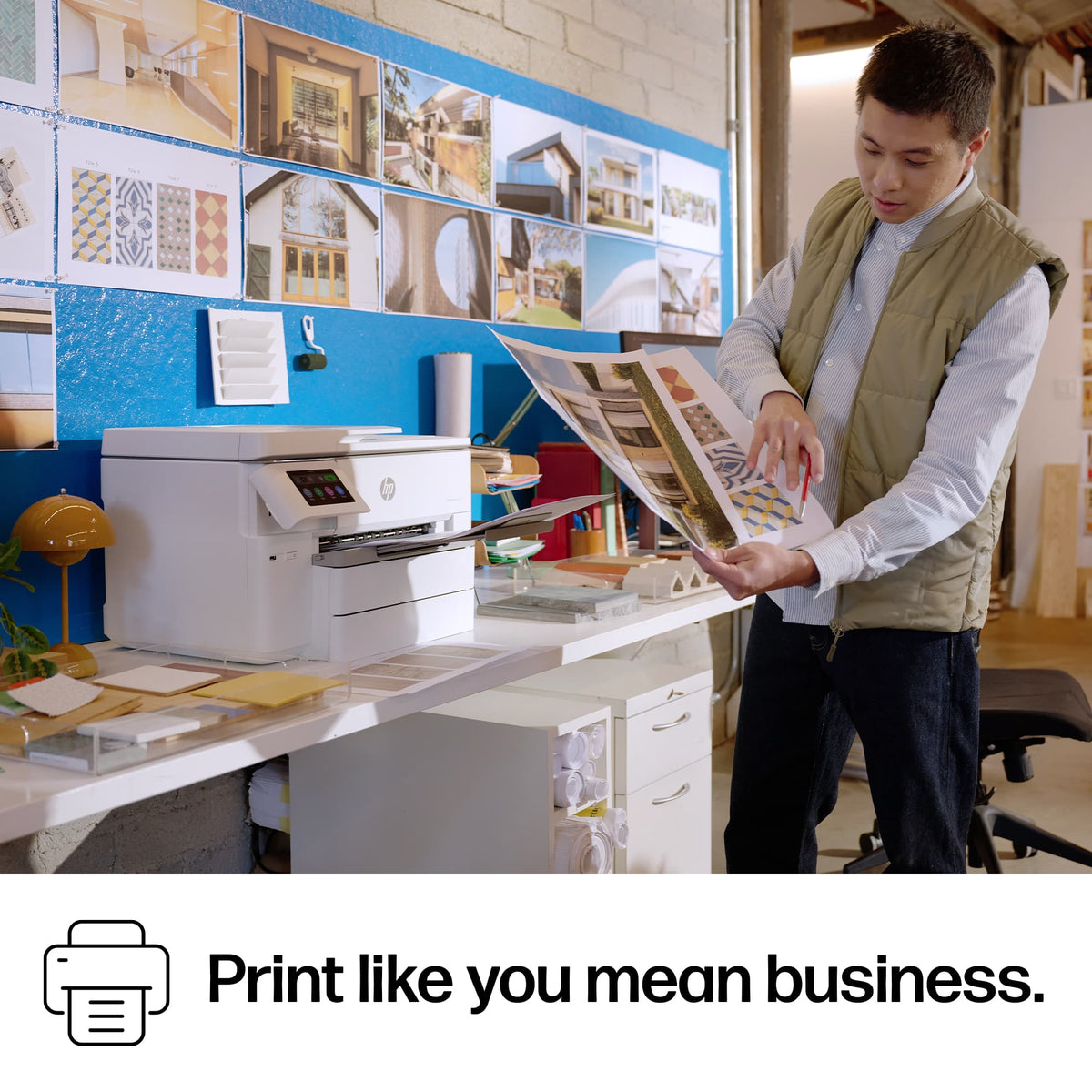 HP - OfficeJet Pro 9730 Wireless AI-Enabled Wide Format All-in-One Inkjet Printer with 3 Months of Instant Ink - White