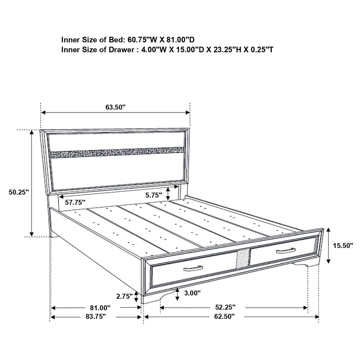 Corbin - Juego de dormitorio deslumbrante