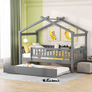 Creativity House Bed With Twin Size Trundle