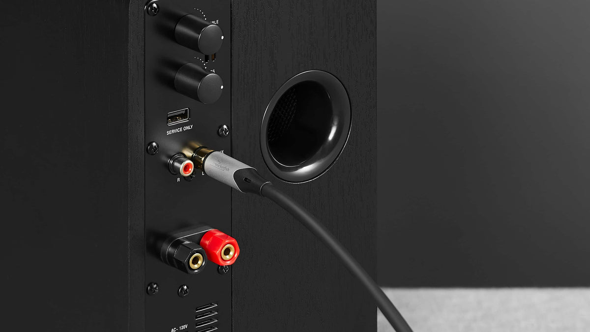 Rocketfish™ - 15 ft. In-Wall Male to Male RCA Cable with Shielding for Subwoofers and More - Black