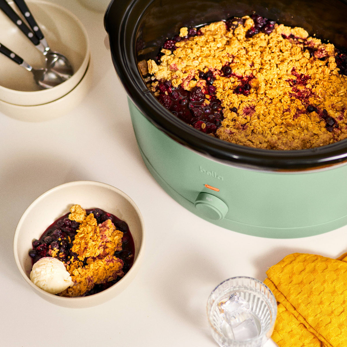 Bella - 6-qt. Manual Slow Cooker - Seaglass