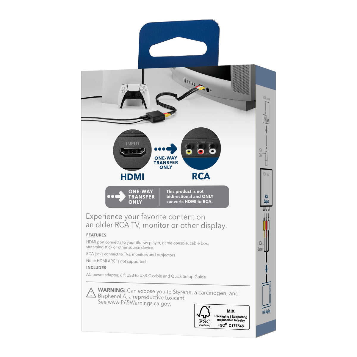 Insignia™ - HDMI to RCA Converter - Black