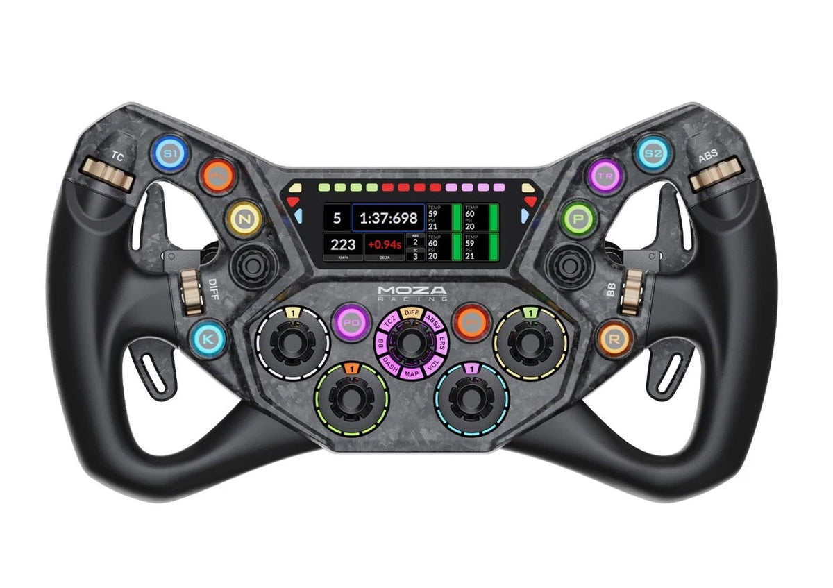 Moza Racing - KS Pro Sim Racing Steering Wheel for Windows - Black