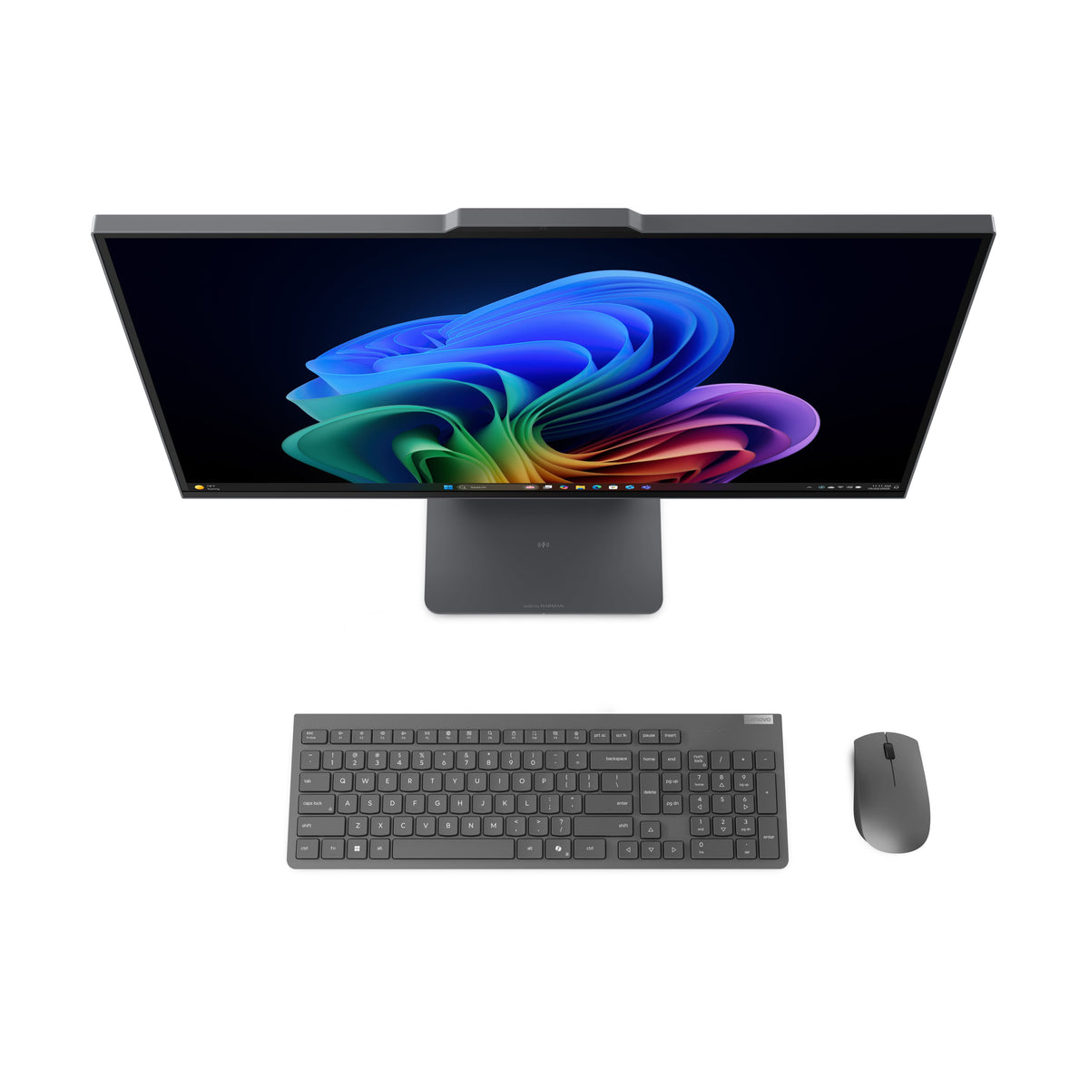 Lenovo - IdeaCentre AIO 27" 2K IPS LCD Touch-Screen All-In-One - Core Ultra 7 Processor 355 2026 - 16GB Memory - 1TB Storage - Luna Grey