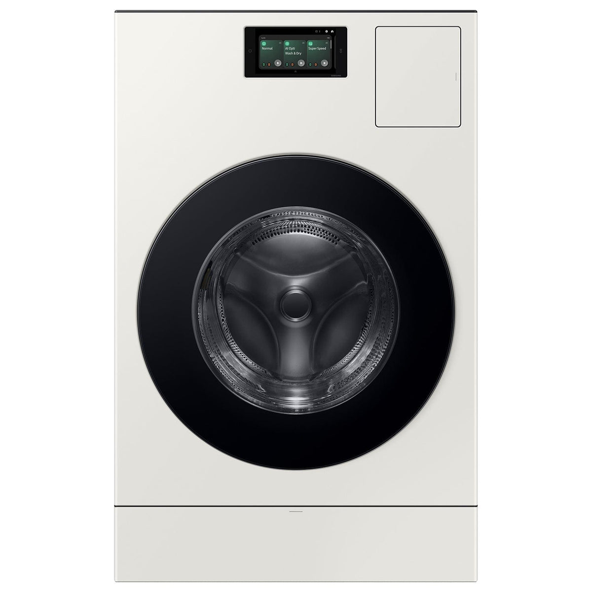 Samsung - 5.3 cu. ft. Bespoke AI Laundry Ventless Heat Pump Dryer Combo All-in-One Ultra Capacity Washer with AI Home - Ivory