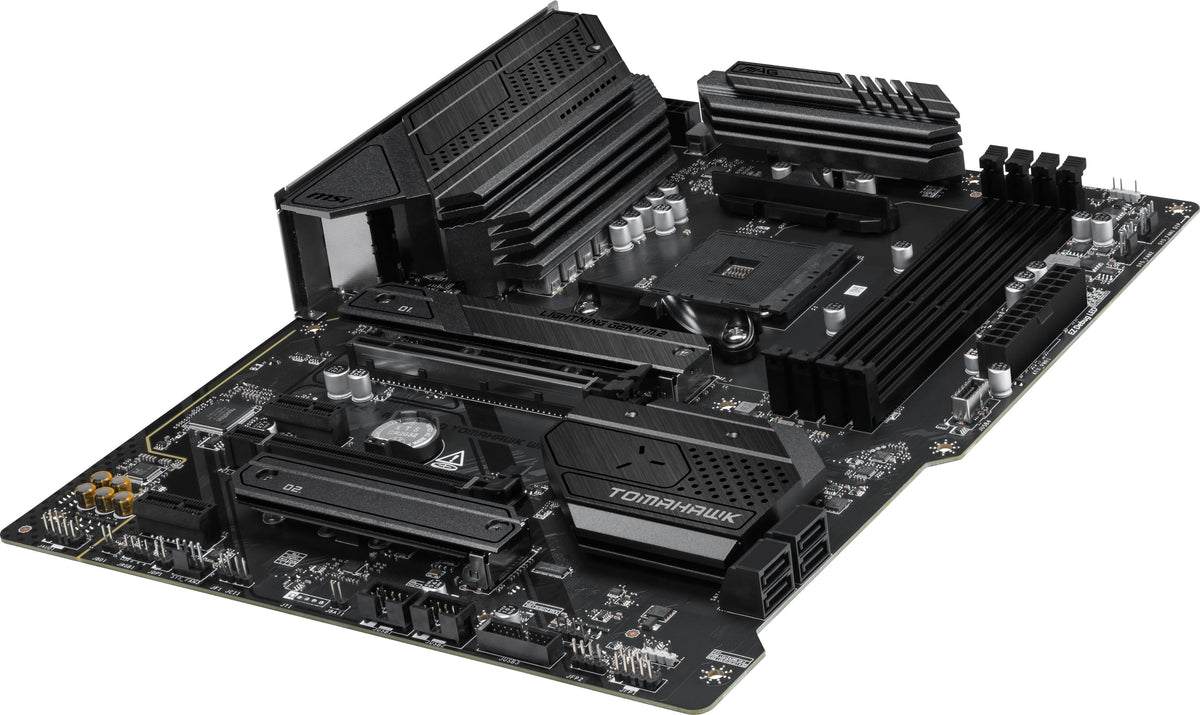 MSI - B550 TOMAHAWK WIFI (Socket AM4) AMD B550 ATX DDR4 Wi-Fi 6E Motherboard - Black