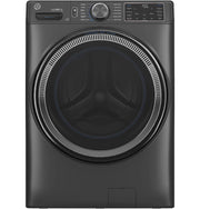 GE - 5.0 Cu. Ft. Stackable Smart Front Load Washer with Steam, SmartDispense and Odorblock Ultra Fresh Vent System - Carbon Graphite