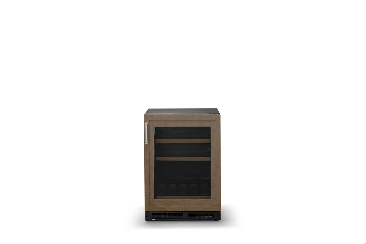 Viking - 24"W 5.5 cu ft. Undercounter Mini Fridge with Custom Panel Glass Door - Custom Panel Ready