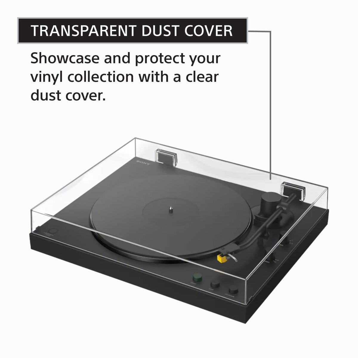Sony - PS-LX5BT Full Auto Playback Premium Turntable with Bluetooth Connectivity - Black