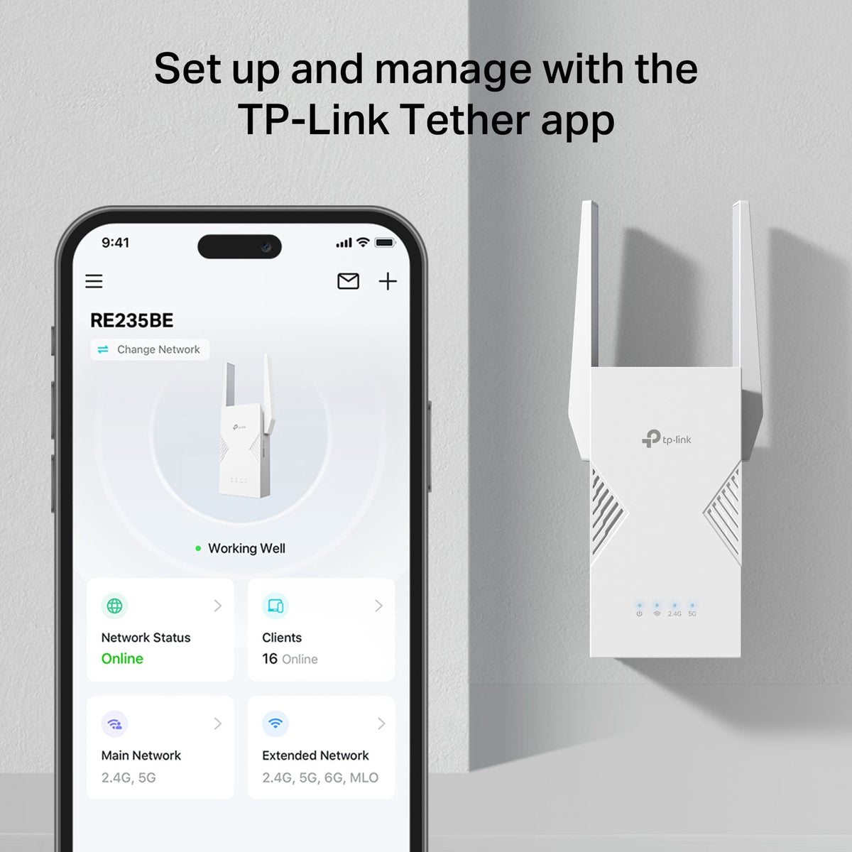 TP-Link - BE3600 Wi-Fi 7 Range Extender - White