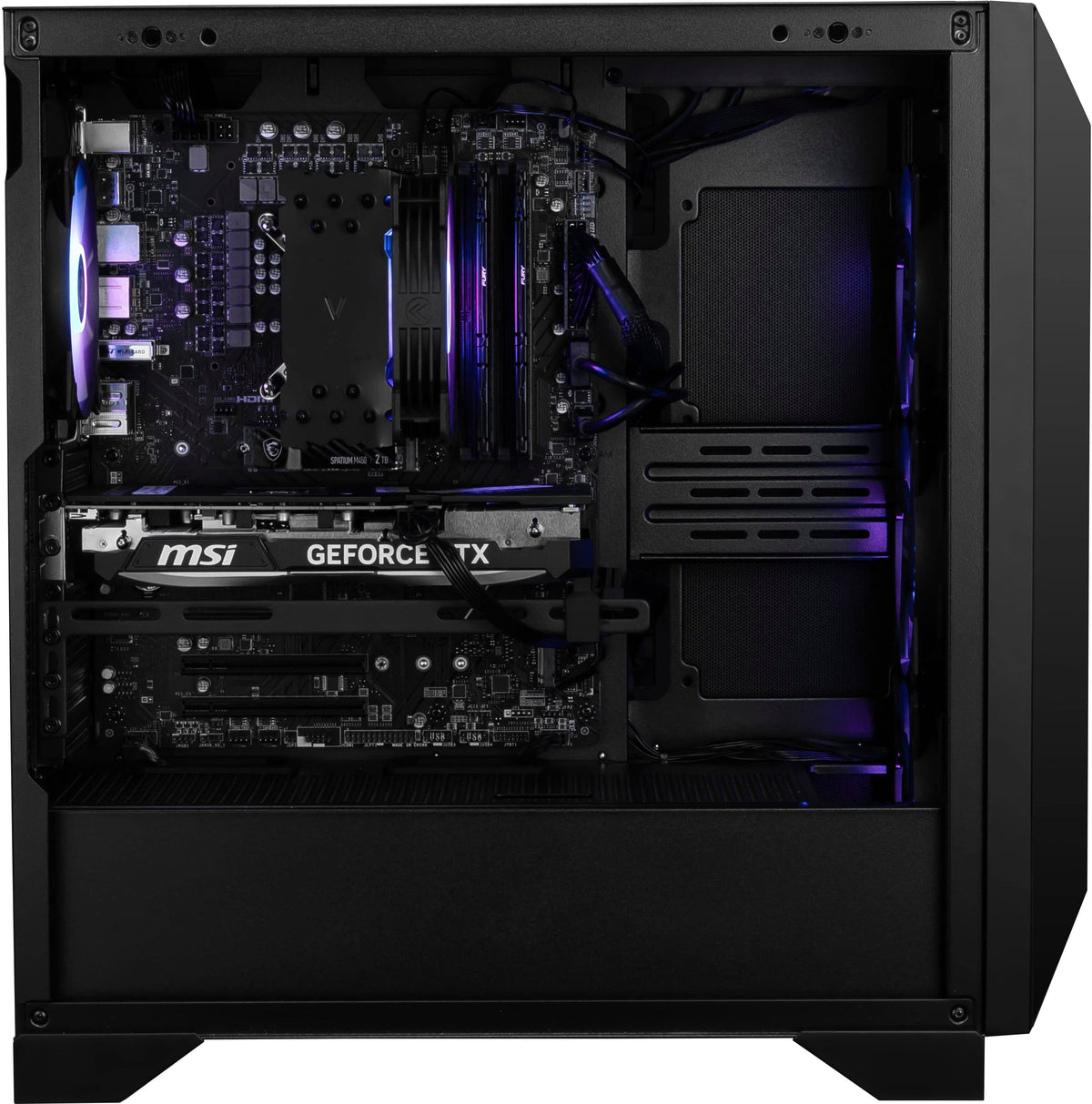 MSI - Aegis Z2 Gaming Desktop - AMD Ryzen R7-8700F 2024 - 16GB Memory - NVIDIA GeForce RTX 5060 - 2TB Storage - Black