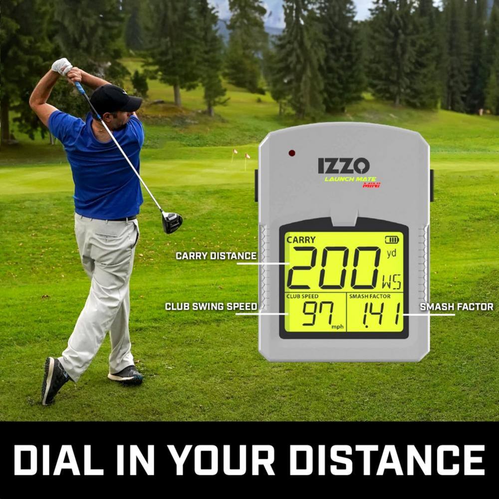 Izzo - Launch Mate Mini Golf Launch Monitor - Gray