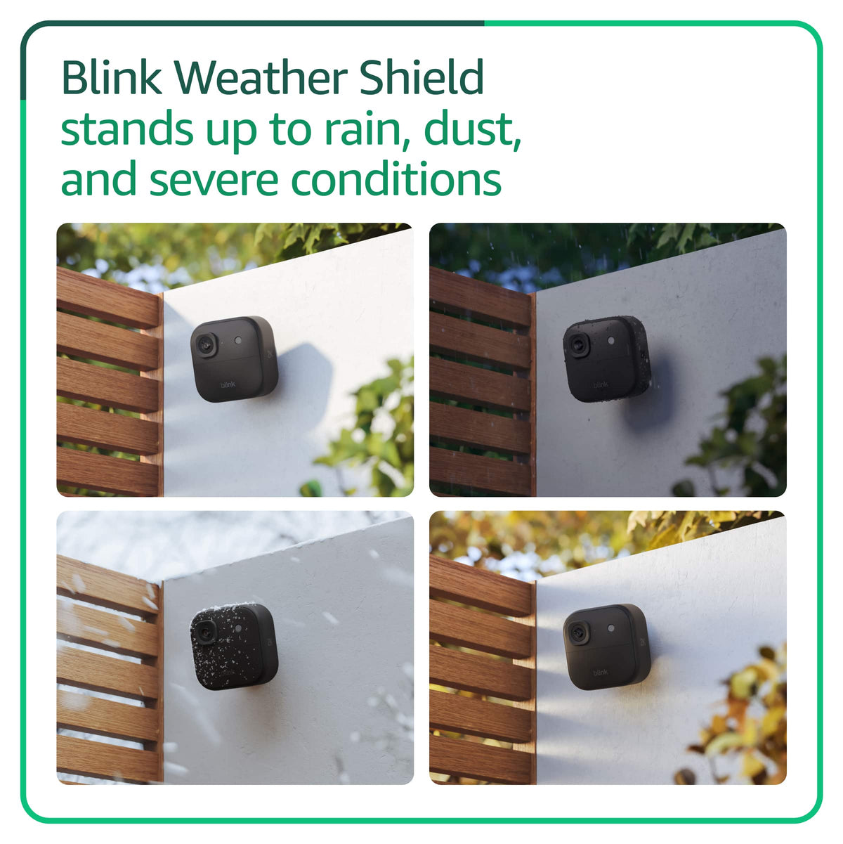 Blink - Outdoor 2K+ Wireless Smart Security Camera, 2K video, Two-way audio w/ noise cancellation, Smart detection - 3CAM - Black