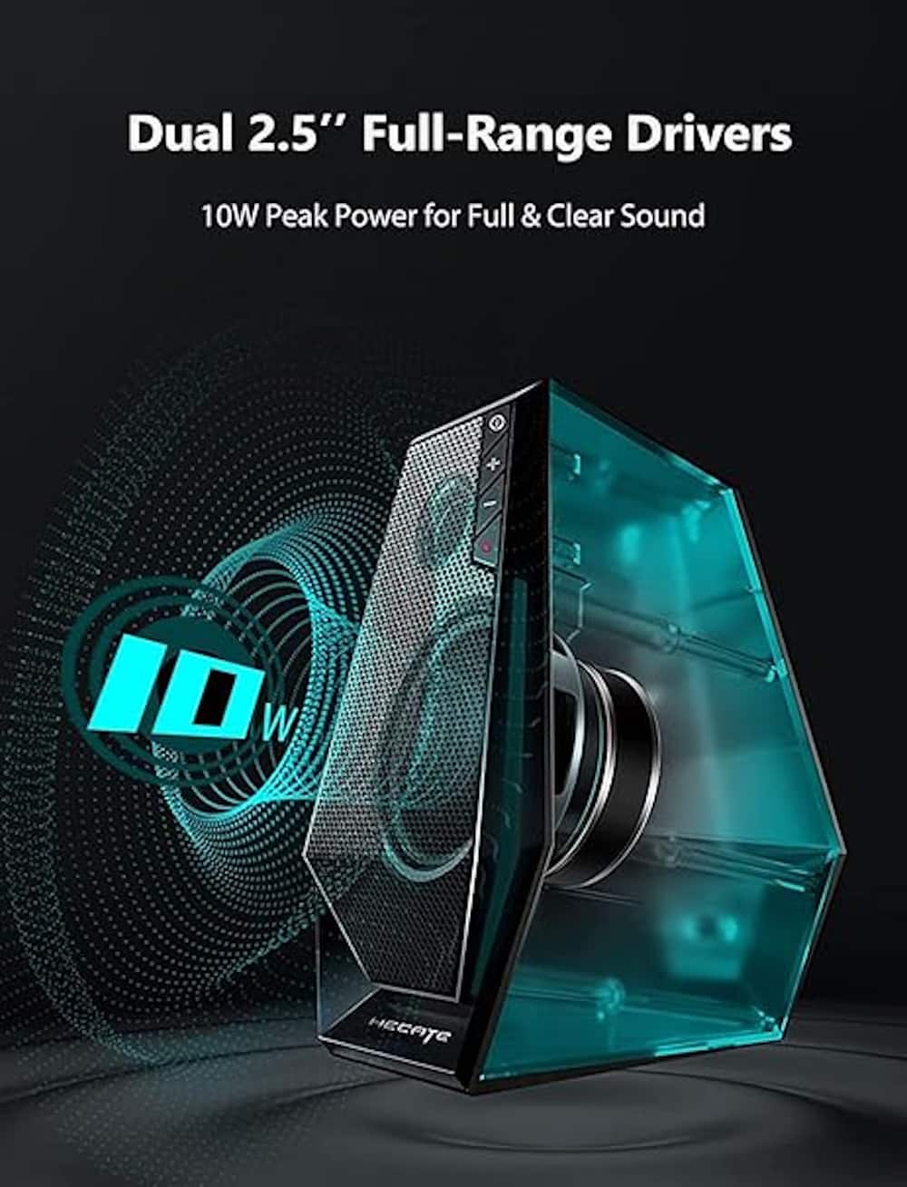 Edifier - G1500 2.0 Bluetooth Gaming Speakers with RGB Lighting (2-Piece) - Black
