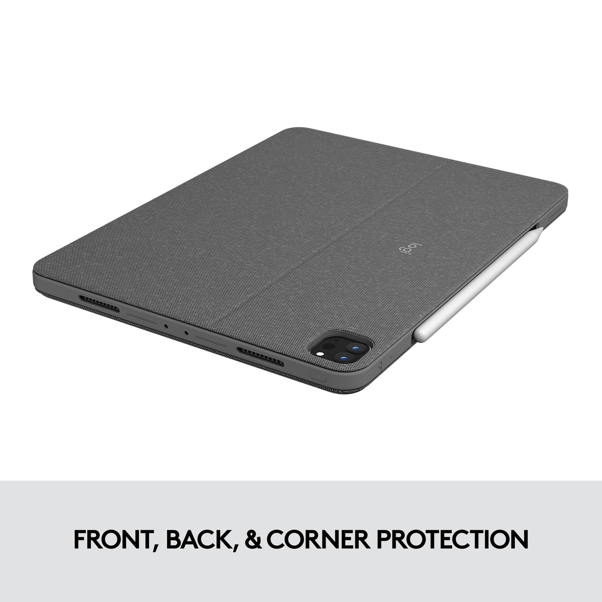 Logitech - Combo Touch iPad Pro Keyboard Folio for Apple iPad Pro 11" (1st, 2nd, 3rd & 4th Gen) with Detachable Backlit Keyboard - Oxford Gray