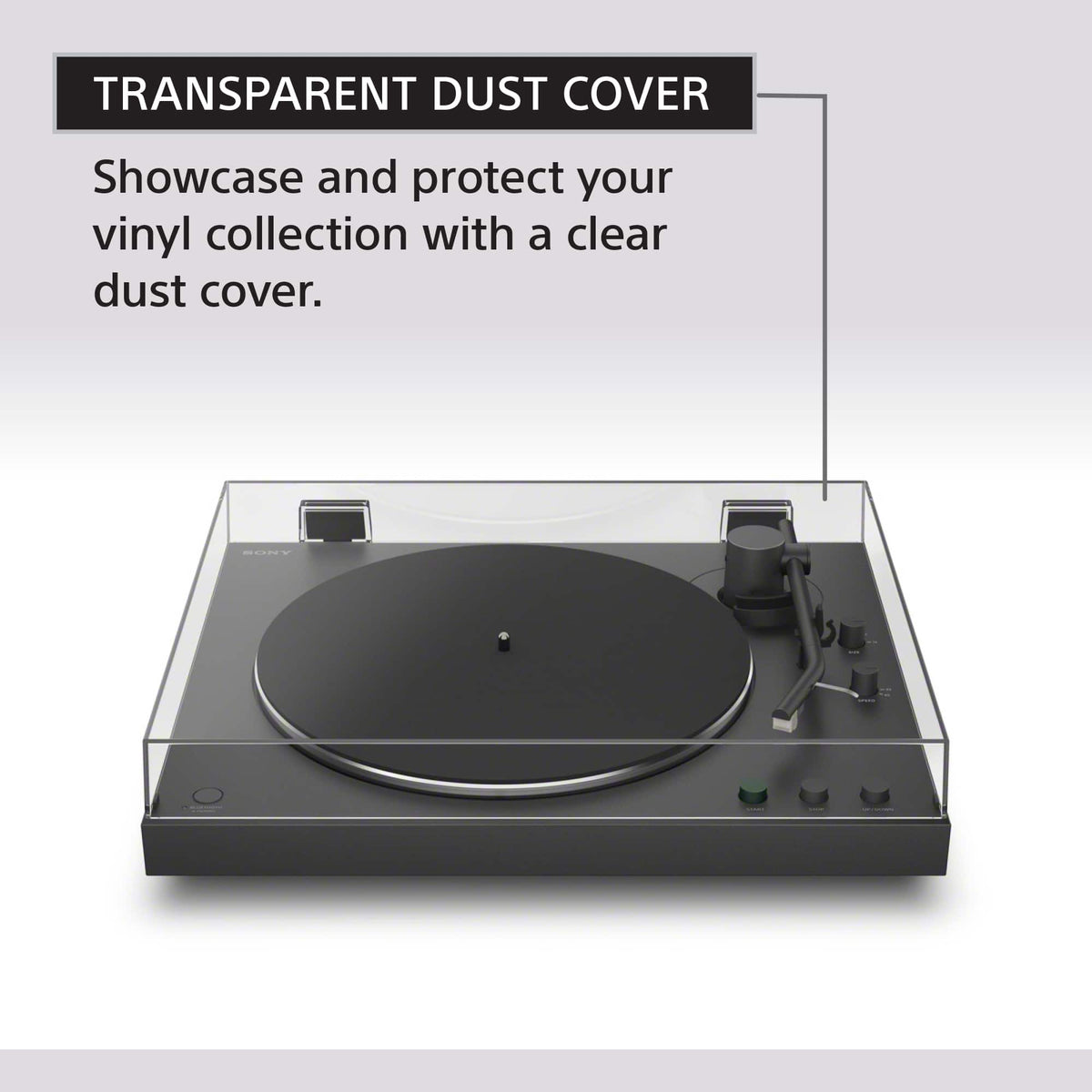 Sony - PS-LX3BT Full Auto Playback Turntable with Bluetooth® Connectivity - Black