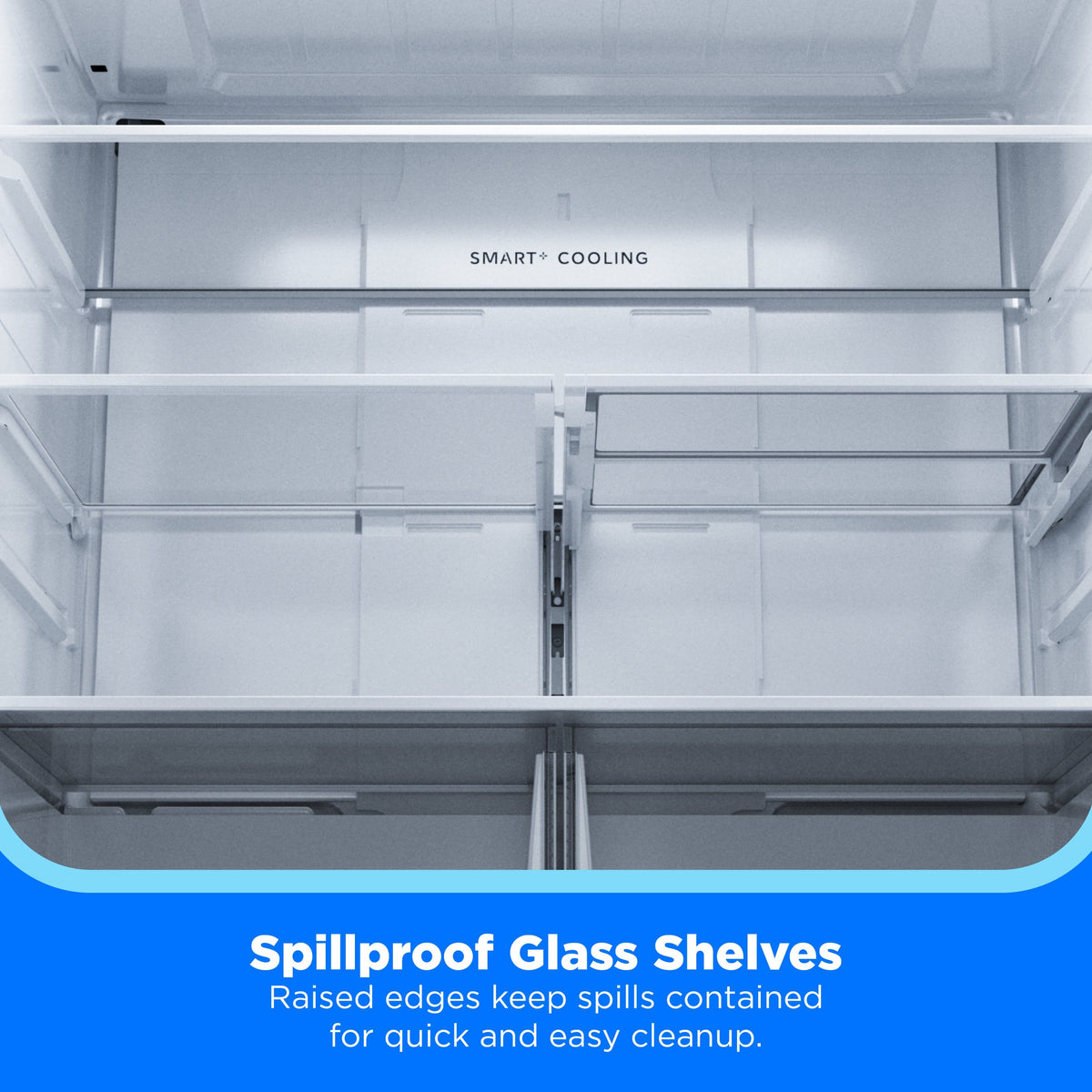Midea - 32 cu. ft. Standard-Depth PLUS™ French Door Refrigerator + Water2Ways™ + Dual Icemaker + Extra-Large Capacity - Stainless Steel