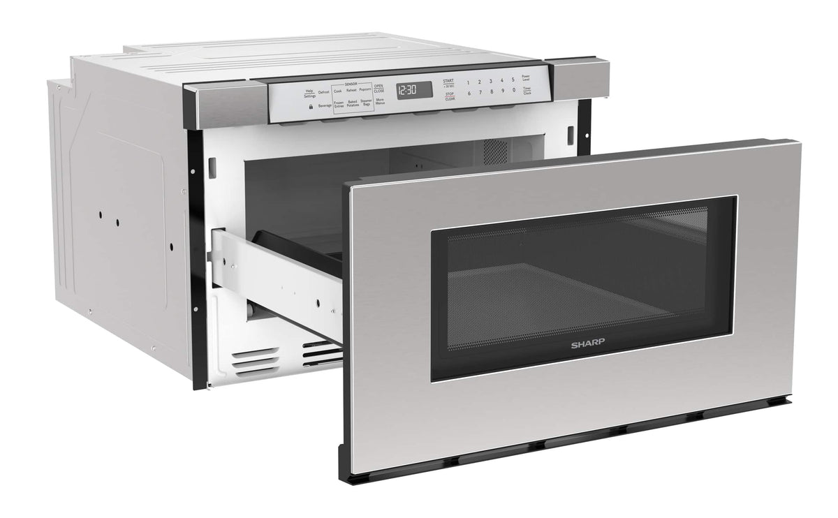 Sharp - 1.2 cu ft 950W Drawer Microwave With Sensor Cooking - Stainless Steel