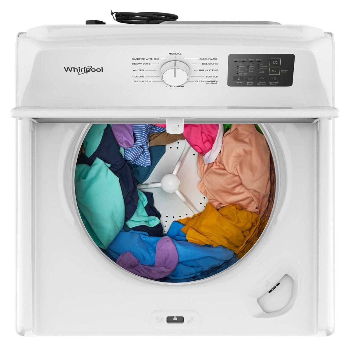Whirlpool - 4.3 Cu. Ft. Top Load Impeller Washer with Quick Wash Cycle and Soft Close Glass Lid - White