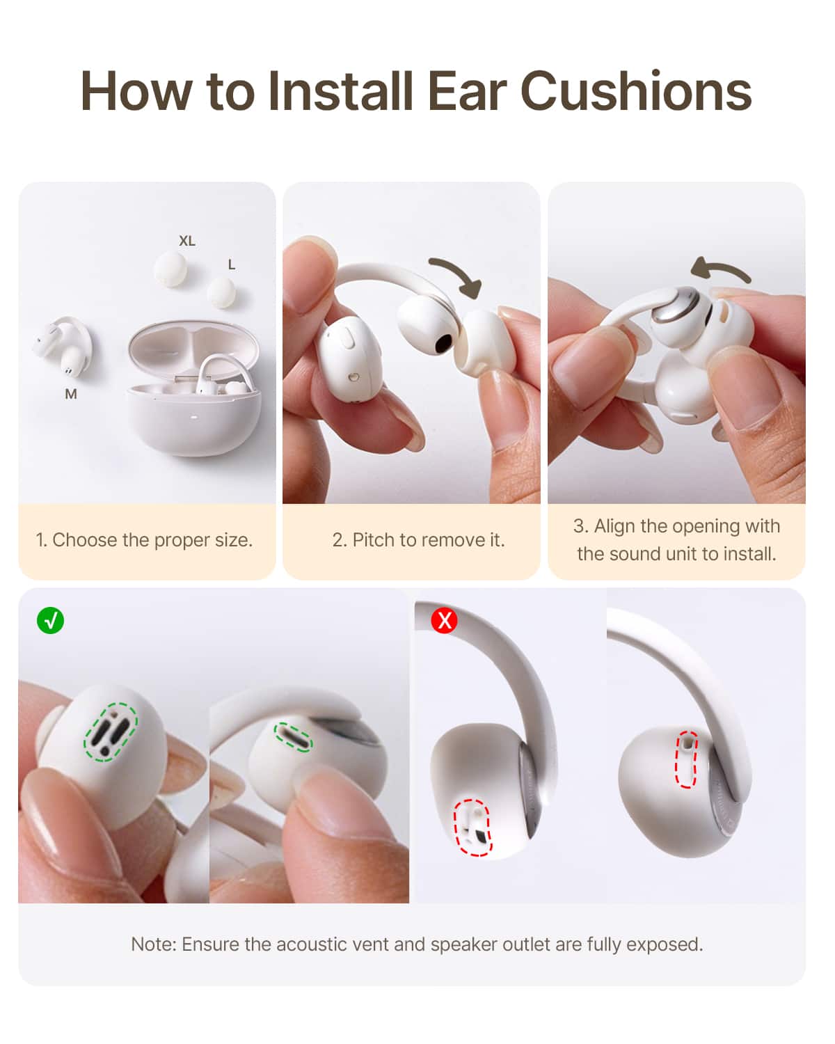 Baseus - Bowie MC2 Open-Ear Clip-On Earbuds - LDAC Hi-Res Audio,55-Hour Playtime,IP67 Water Resistance - White