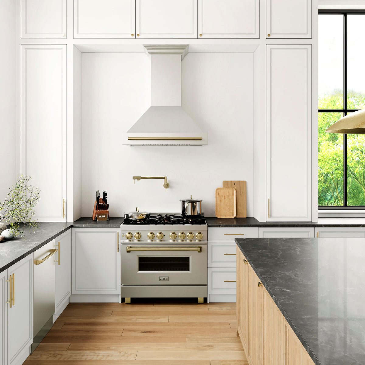 ZLINE Autograph Edition - 36 inches - Externally Vented - Wall Range Hood - Stainless Steel
