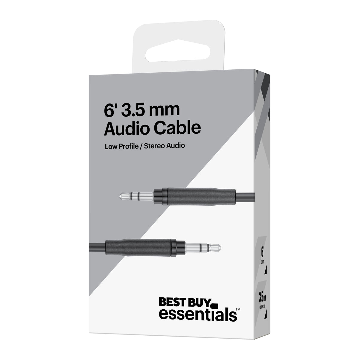 Best Buy essentials™ - 6' 3.5 mm Audio Cable - Black