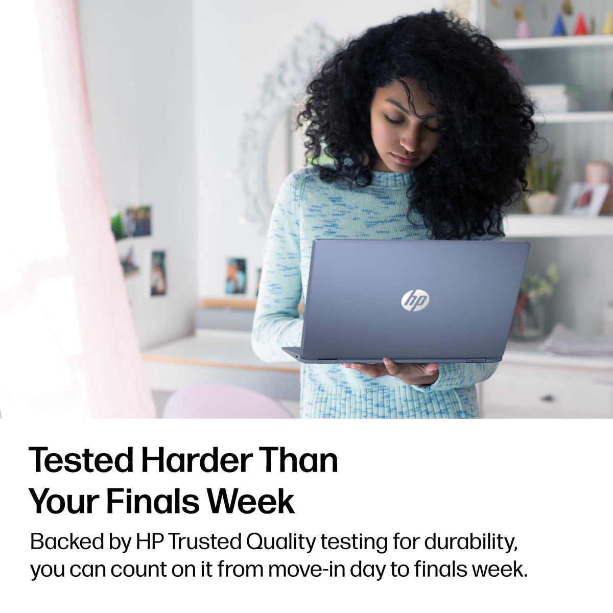 HP - OmniBook 3 - 14" 2K OLED Laptop - Snapdragon X (8-core) - 16GB Memory - 256GB SSD - Copilot+ PC - Starlit Blue