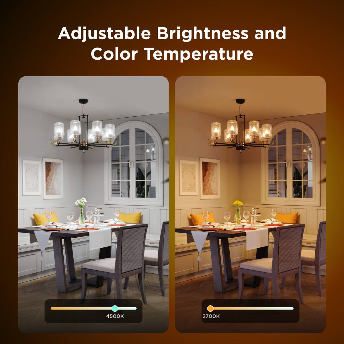 Govee - 450LM RGBWW Smart Candle LED Bulb 2 Packs - Multi