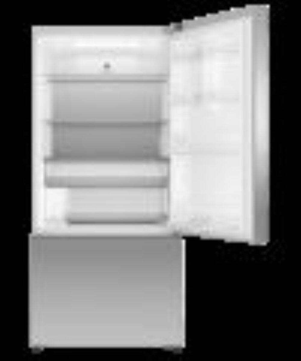 Fisher & Paykel - 32 in. Wide 18.2 Cu. Ft. Bottom Mount Freezer Freestanding Refrigerator with Ice & Water - Stainless Steel