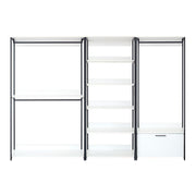 Fiona - Freestanding Walk-In Closet System, Extra Storage Space - White
