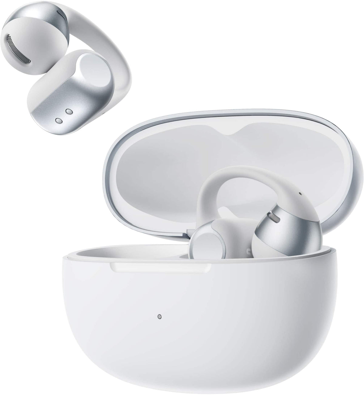 Shokz - OpenDots 2 Open-Ear Clip-On True Wireless Bluetooth Earbuds - Gray
