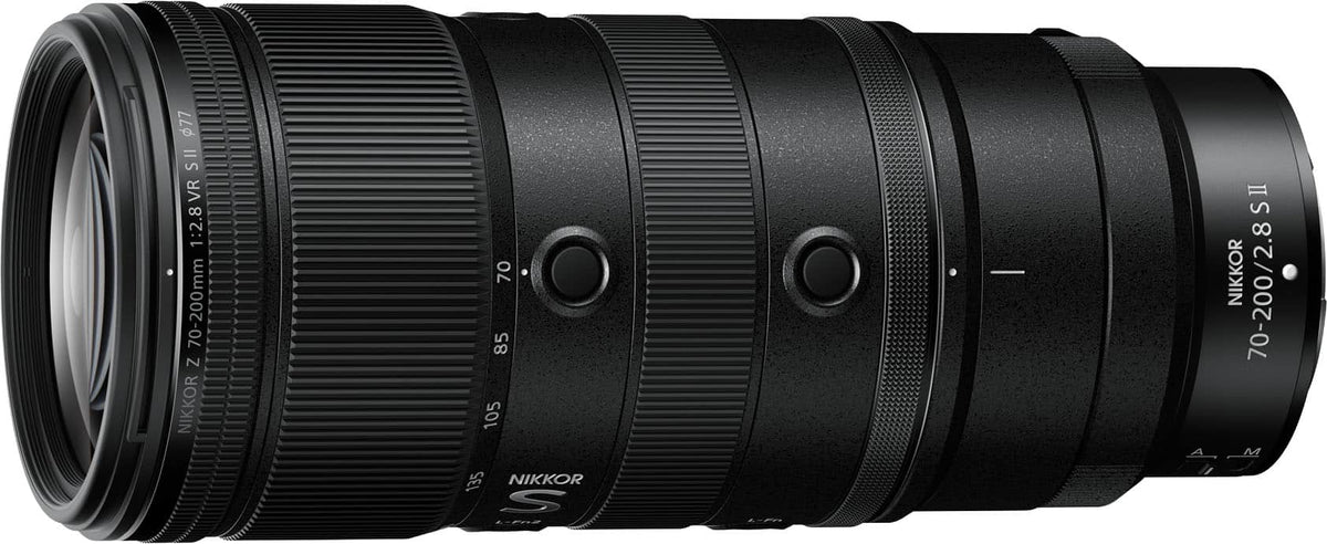 NIKKOR Z 70-200mm f/2.8 VR S II Telephoto Zoom Lens for Nikon Z Mount cameras, 3.6" Diameter - Black