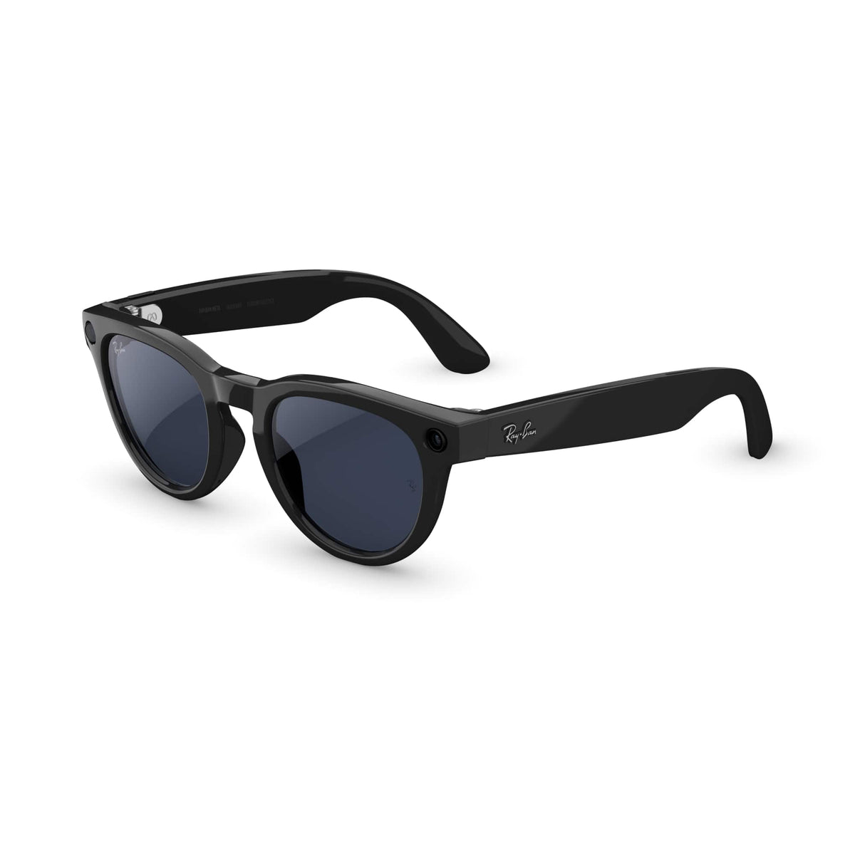 Ray-Ban Meta - Headliner Low Bridge (Gen 2) glasses w/ Meta AI, Audio, Photo Compatibility - Transitions Sapphire lenses - Shiny Black
