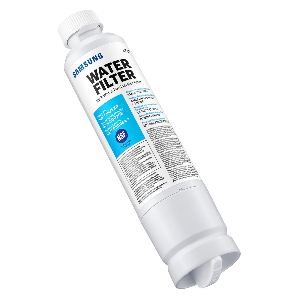 Water Filter for Select Samsung Refrigerators - White