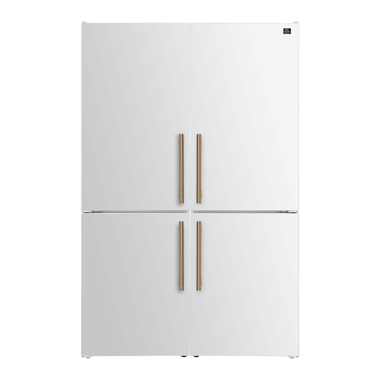 Forno Appliances - Custodia 20.6 Cu. Ft. 48" Counter-Depth Side-by-Side Refrigerator Pair with Ice Maker and Total No Frost - White