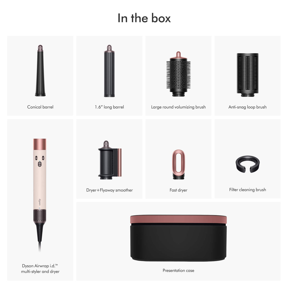 Dyson - Airwrap i.d. Multi-Styler for Straight+Wavy Hair - Ceramic Pink/Rose Gold