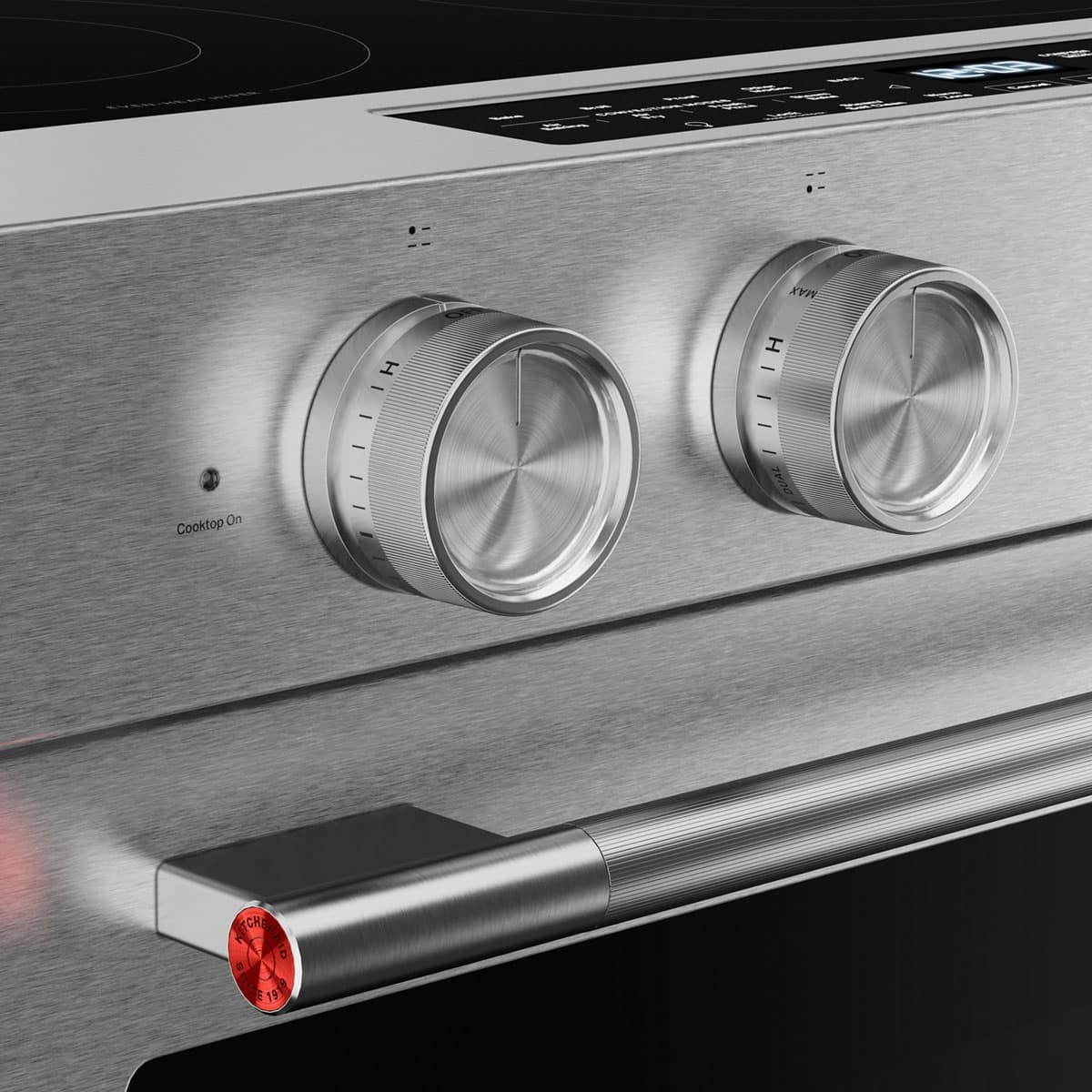 KitchenAid - 30 in. Wide 5 elements 5.3 cu. ft. Smart Slide-In Electric Range with Two Even-Heat Hyper Elements - Stainless Steel