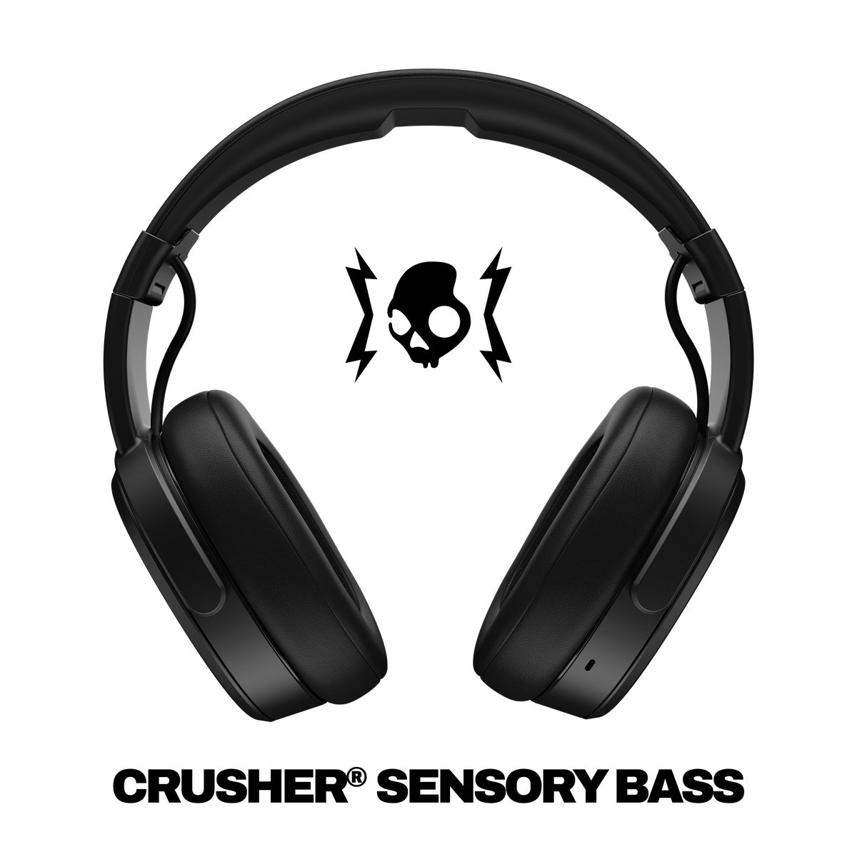 Skullcandy - Crusher 3.0 Wireless Over-the-Ear Heaphones - Black