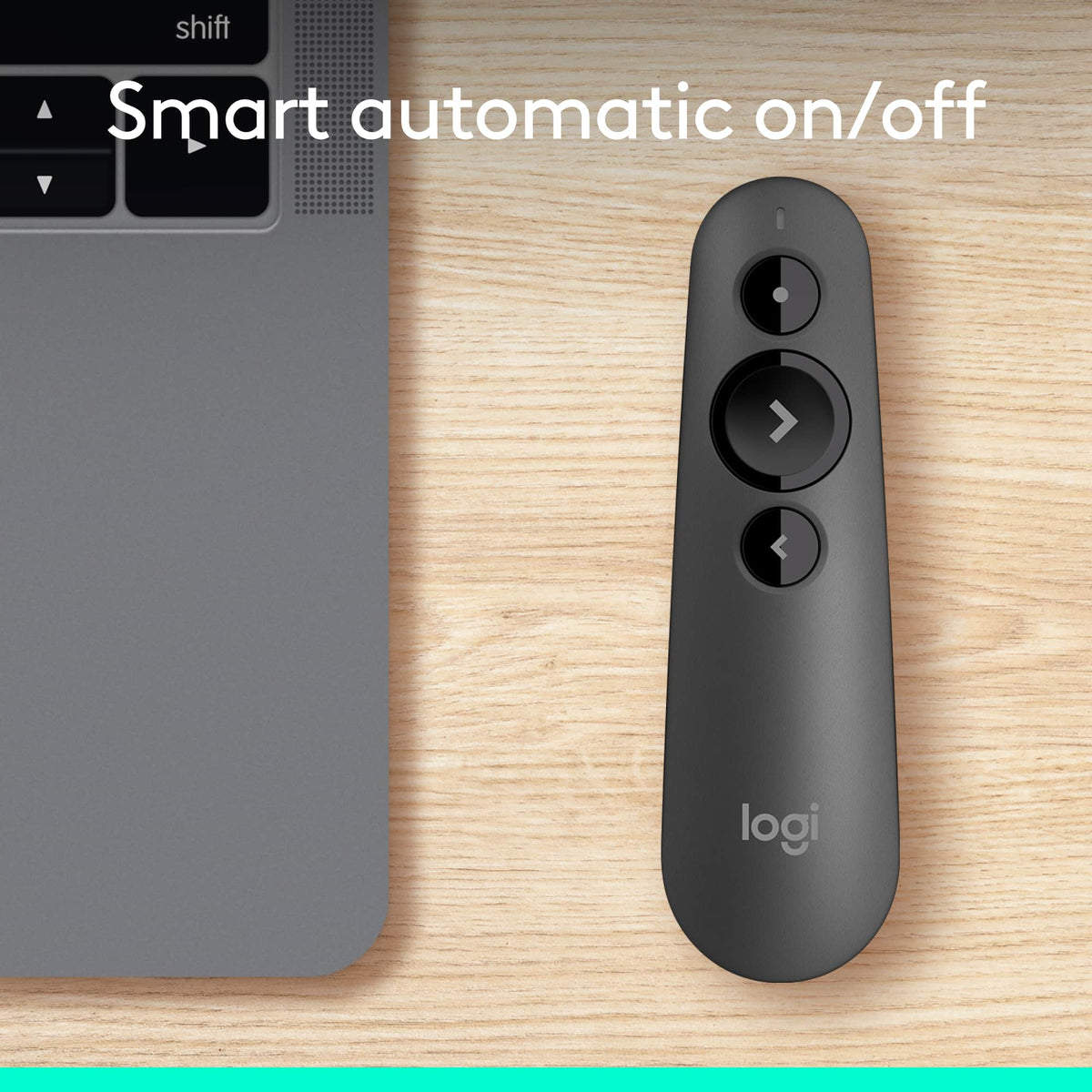 Logitech - R500s Presenter Bluetooth and USB Remote Control - Graphite