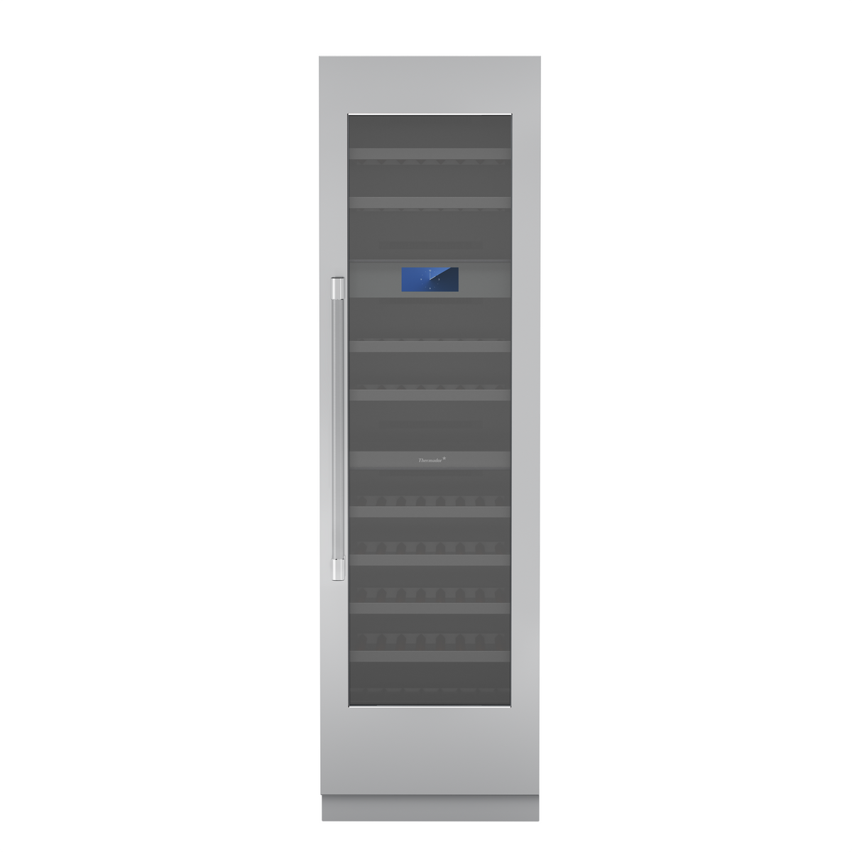 Thermador - Freedom Collection 80-Bottle 3-Zone Smart Built-in Wine Preservation Column with Storage - Custom Panel Ready