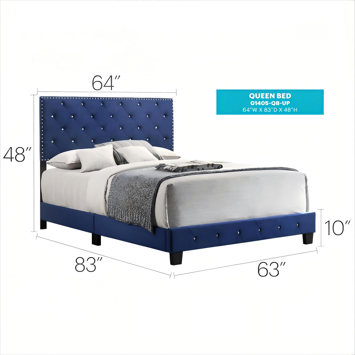 Luxurious Upholstered Bed