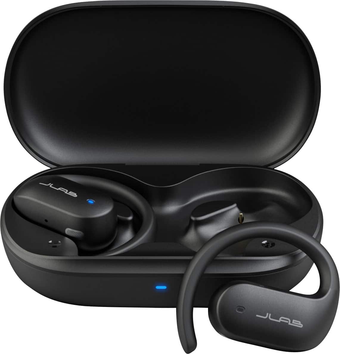 JLab - Jbuds Open Sport Air Conduction Bluetooth Wireless Earbuds - Black
