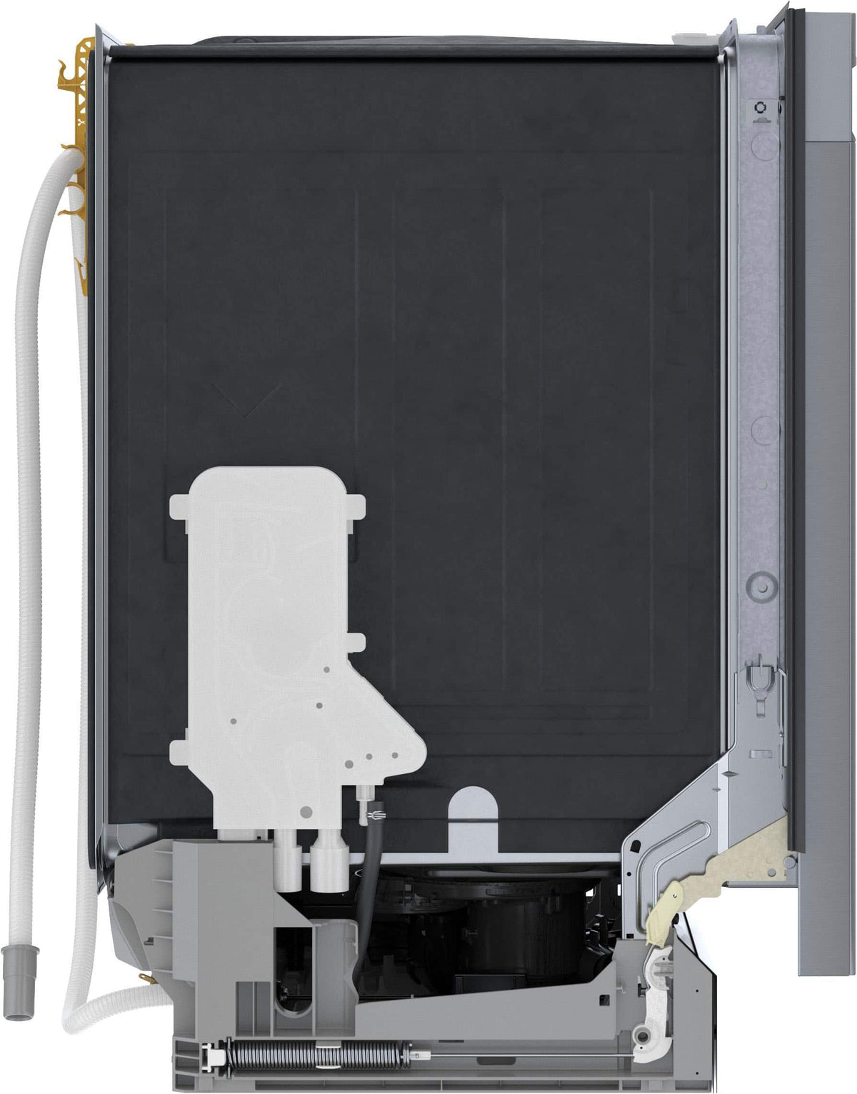 Bosch - 300 Series 24" Front Control Smart Built-In Stainless Steel Tub Dishwasher with 3rd Rack and AquaStop Plus, 46 dBA - Stainless Steel