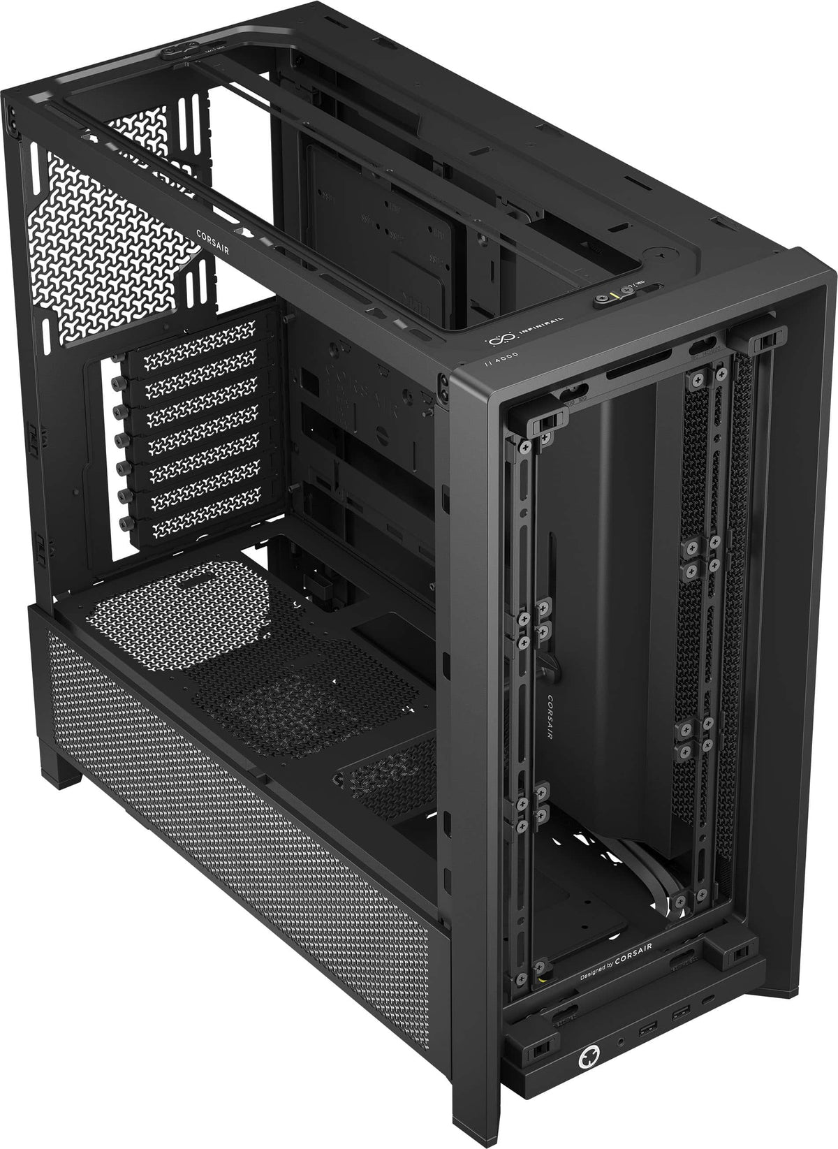 CORSAIR - FRAME 4000D RS ATX Mid-Tower PC Case - Black