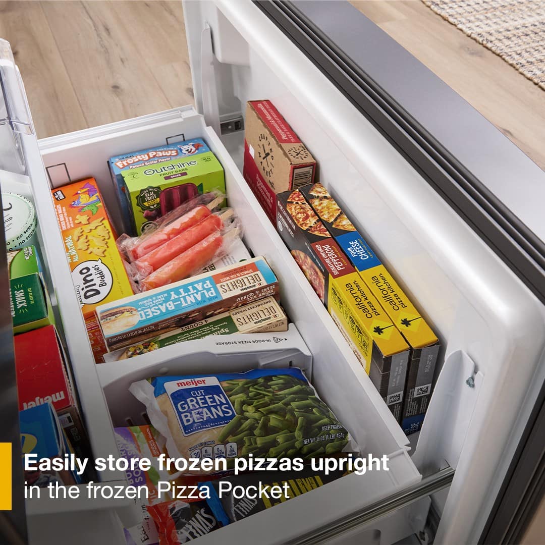 Whirlpool - 36 in. Wide 23 cu. ft. French Door Refrigerator with Dual Ice Makers - Fingerprint-Resistant Stainless Finish