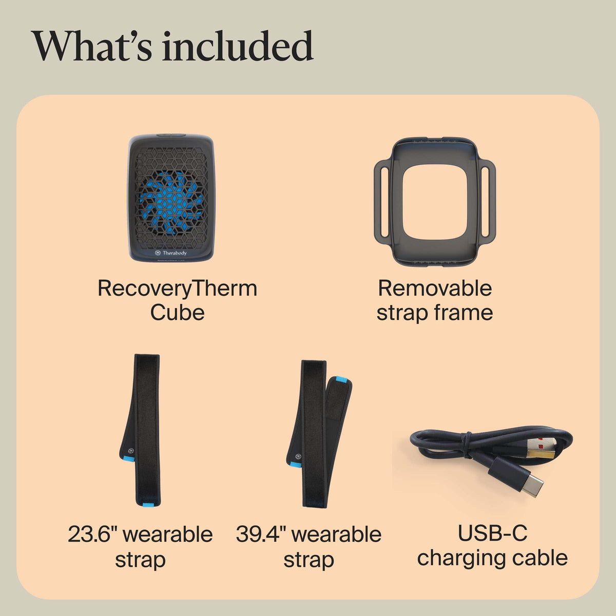 Therabody - RecoveryTherm Cube - Instant Hot, Cold & Contrast Therapy For Targeted Pain Relief - Black