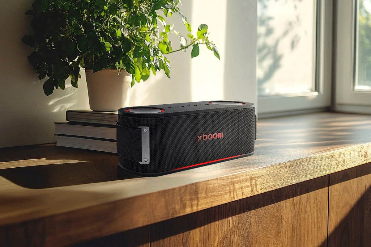LG - xboom Bounce Portable Bluetooth Speaker - Black